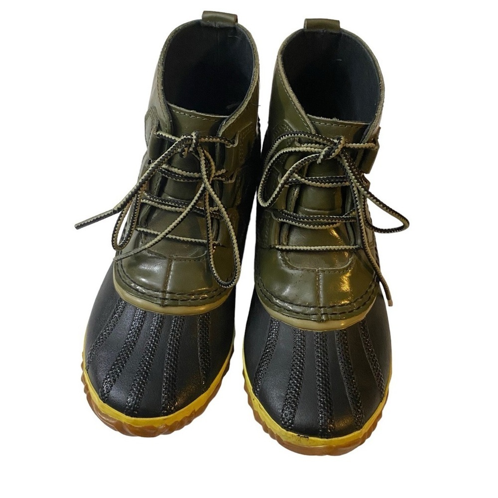 Sorel Out N About Rain Boot Nori Olive Green Women’s Size 6.5